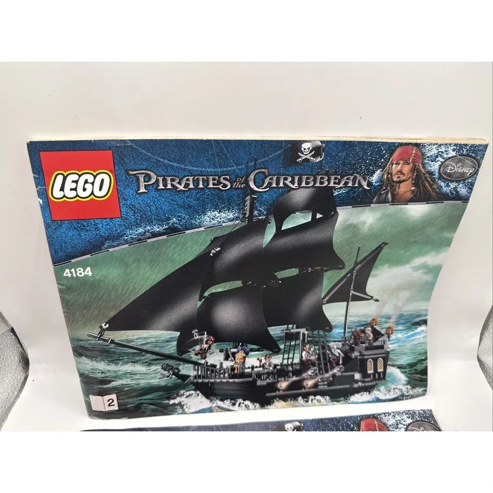 LEGO Pirates of the Caribbean The Black Pearl 4184 Instructions Book 1 & 2 ONLY
